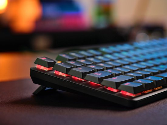 Trust GXT 868 Torix - Clavier gaming mécanique sans fil - Full RGB - Interrupteurs White - Qwerty US - Zwart