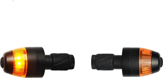 NATGIC 4 stuks knipperlichten zwart CNC geanodiseerd Billet aluminium motorfiets knipperlicht knipperlicht looplicht achterlicht - geel