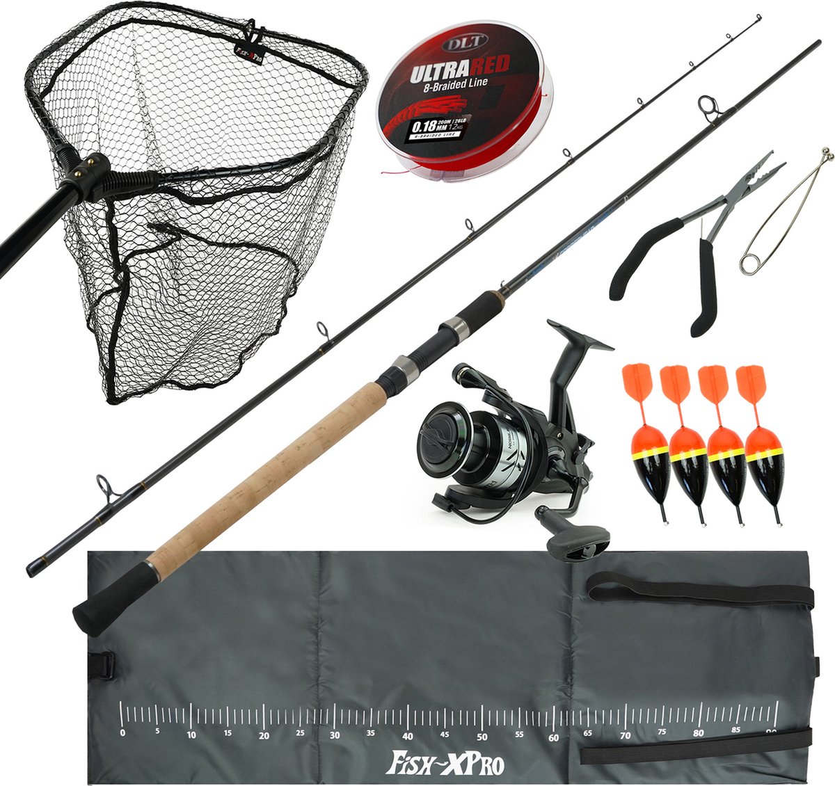 DLT Deadbait set complete - Vishengel Set - Vishengel met Vismolen - Vislijn - Roofvis Set