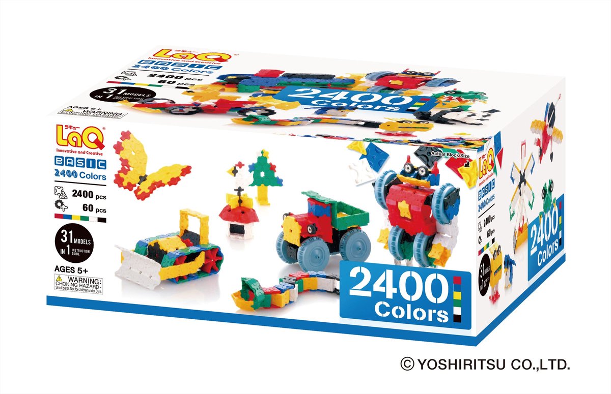 LaQ】BASIC 2400 Colors LaQ Basic 2400 Colors | Games | bol