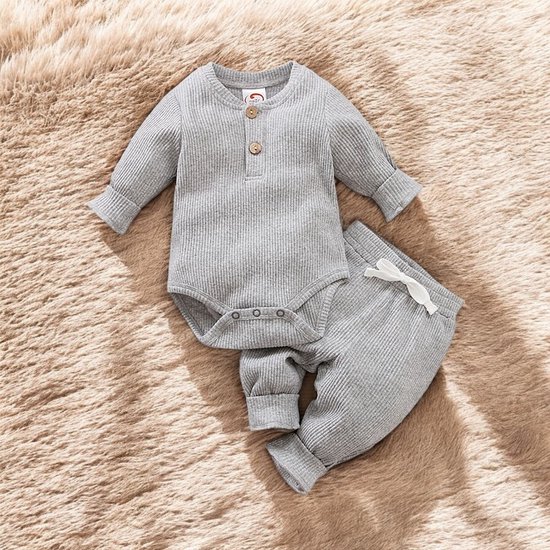 Baby Kleding - Baby Kleding - Baby Cadeau - Kraam cadeau - Romper set - Babyshower Cadeau - Maanden