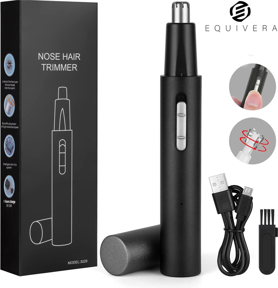 Equivera Neustrimmer Mannen - Neus Trimmer - Neustrimmer en Oortrimmer - Neus Trimmer Mannen