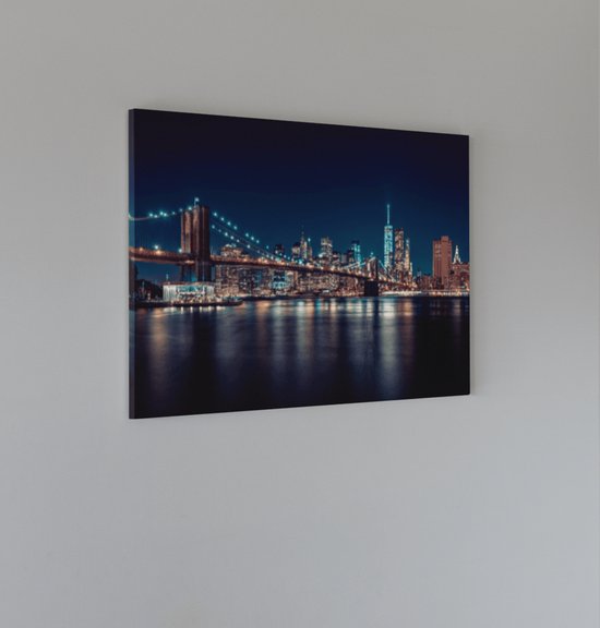 Peinture sur toile - Ville - New York - Manhattan - Abstrait - Art - 150x100x2 cm