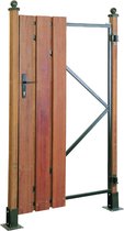 Intergard Poortframe tuinpoort verstelbaar zwart 90x155cm
