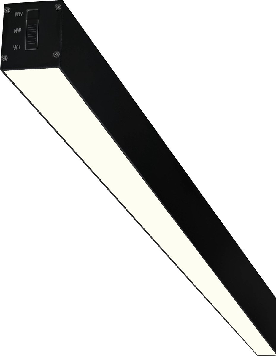 Lineaire LED Hanglamp - Lijnverlichting - Kozolux Tino - 40W 4200lm - Natuurlijk Wit 4000K - 120cm - Zwart