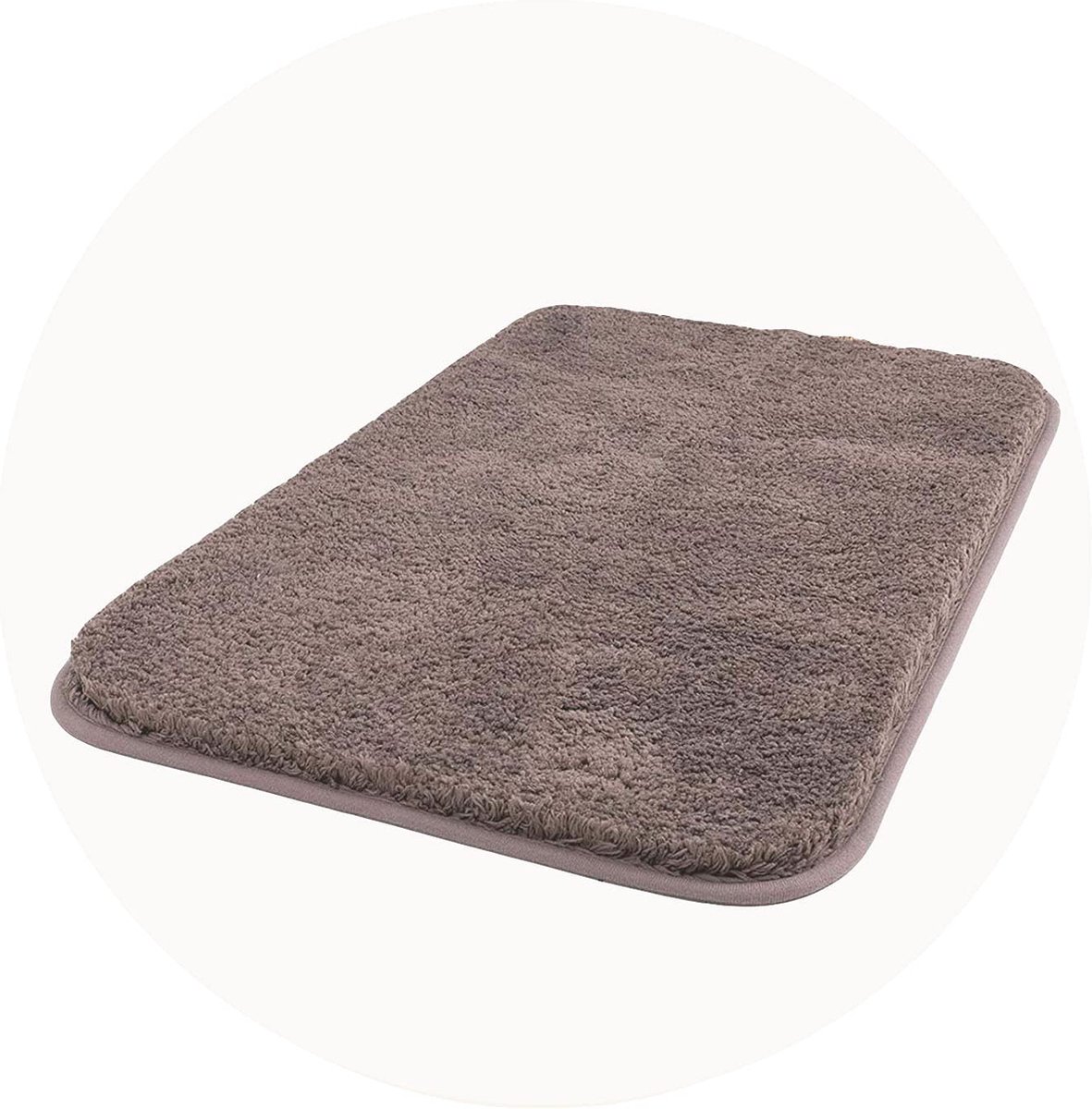 La'Moussawi ® Ultrazachte Antislip Badmat van Superieur Microvezel Weefsel voor Optimale Waterabsorptie en Comfort lichte koffie, 50 x 80