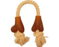 kauwspeelgoed - rubber kauwbot hond - kauwbot hond speelgoed - speelgoed tandverzorging - touw speelgoed hond - 20cm