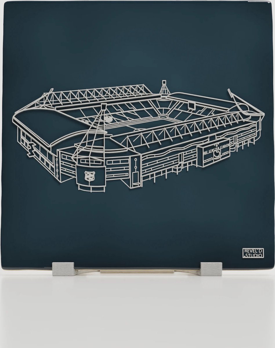 Abe Lenstra Stadion - Heerenveen - Tegel (3D-Print) inclusief houder - SC Heerenveen