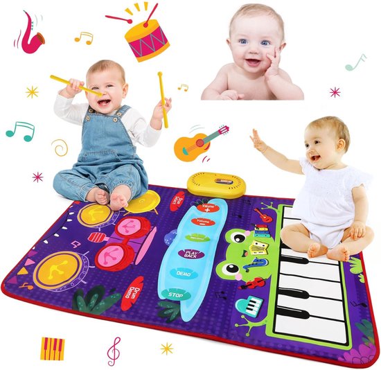 White-Label® Dansmat voor Meisjes - Muziekmat - Kinderspeelgoed 2 Jaar - Multicolor