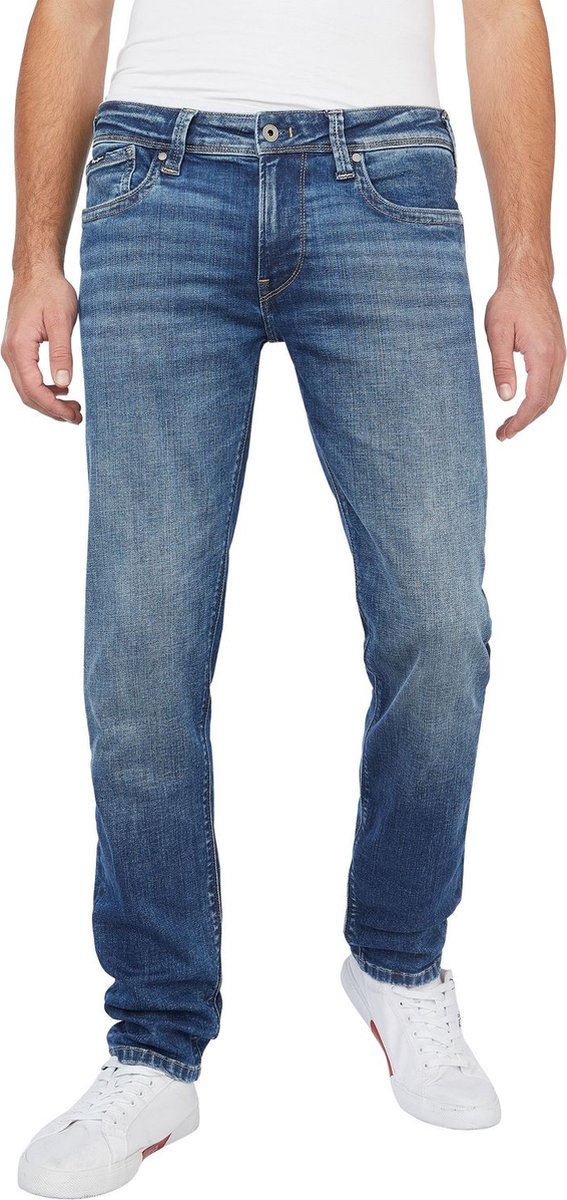Pepe Jeans Heren Jeans Broeken HATCH slim Fit Blauw 30W / 34L Volwassenen