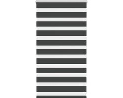 vidaXL - Zebra - rolgordijn - 75x100 - cm - stofbreedte - 70,9 - cm - zwart