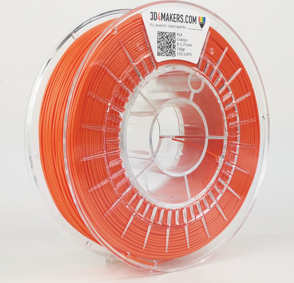 3D4makers PLA Filament - 1.75mm - 2300gr - Orange