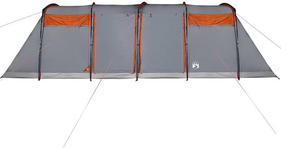 vidaXL - Tunneltent - 10-persoons - waterdicht - grijs - en - oranje van Vidaxl — afbeelding 4