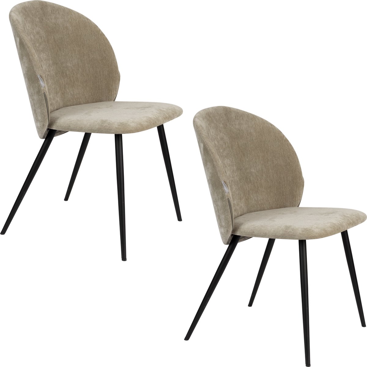 Cozy Eetkamerstoelen Moss - Set van 2