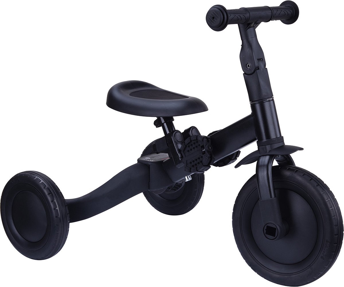 Topmark 4 in1 Driewieler - Loopfiets - Balance Bike - Kaya - Zwart -2025 — afbeelding 9