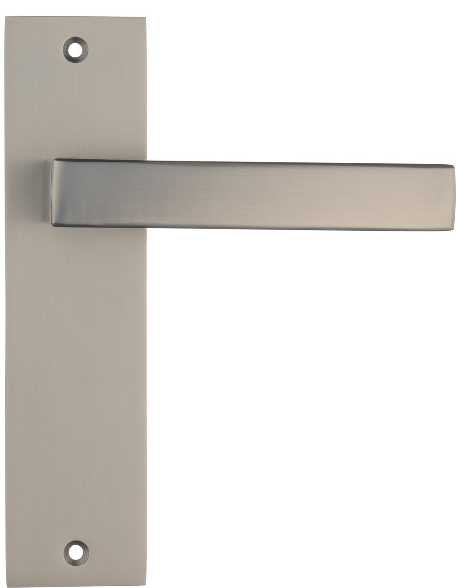 Ostiumhome® - Deurbeslag- Deurklink op kort schild - Gun Metal - Novara