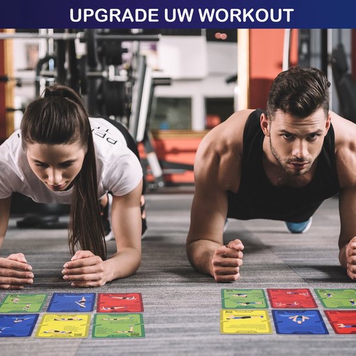 WEBU Workout Dobbelstenen + Bodyweight, Dumbbell, Weerstandsband, Kettlebell en Exercise Ball Workout Kaarten | Incl. Trainingsvideo's - Fitness - Crossfit - Thuis Sporten - Krachttraining - Yoga - Weerstandsbanden – foto 6