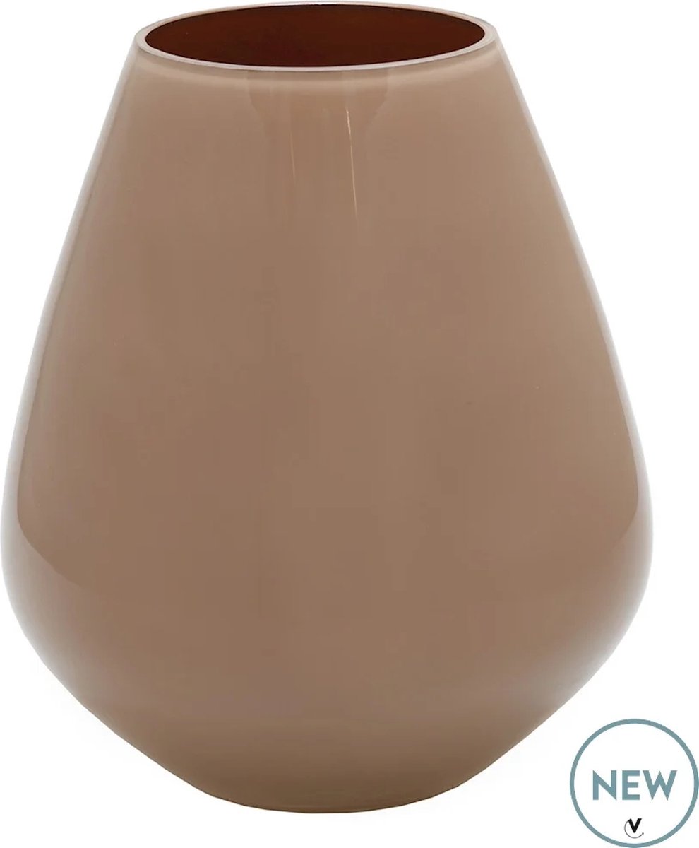 Vase The World Vaas Tasman | Small | Sand - Beige | Ø18 x H20 cm