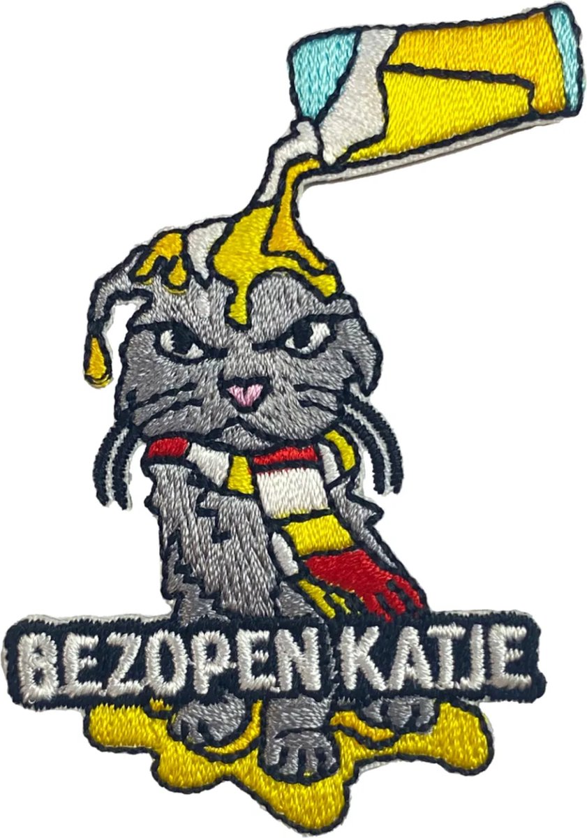 Oeteldonk embleem - Bezopen katje