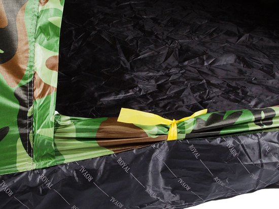 Camouflage Tent 2 Personen met Muggennet - Handige Opbergtas - Ideaal voor Hiking Kamperen Vissen Festival Survival- Visserstent - Camping — afbeelding 2
