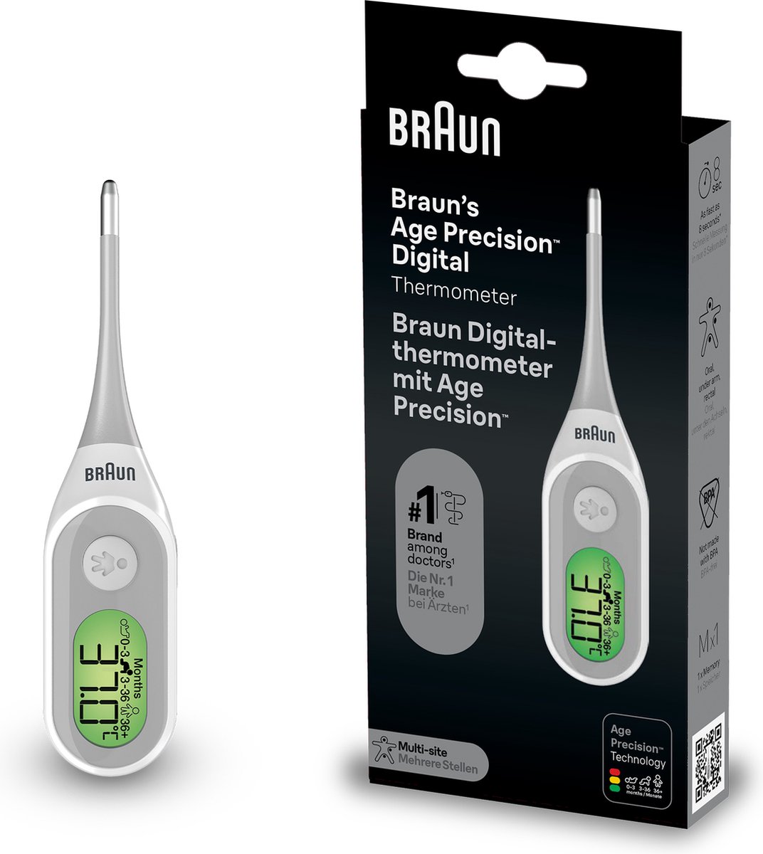 Braun PRT2000 - Digitale lichaamsthermometer