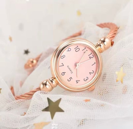 Montre Femme Luxe - Bracelet As Rosé - Rosé - Acier Inoxydable