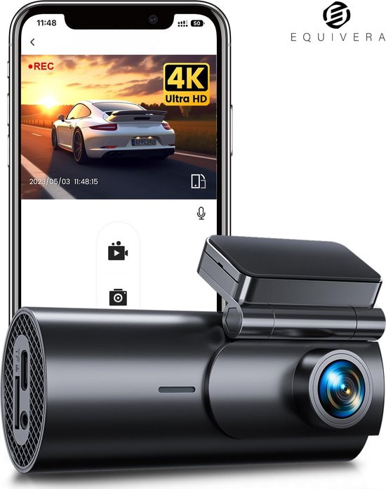 Dashcam 3 Caméras MYDASHOFF 1080P WiFi Avant/Arrière/Intérieur – Carte 32Go Incluse, Vision Nocturne, G-Sensor, Parking 24h