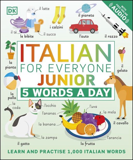 DK 5-Words a Day - Italian for Everyone Junior 5 Words a Day - cover