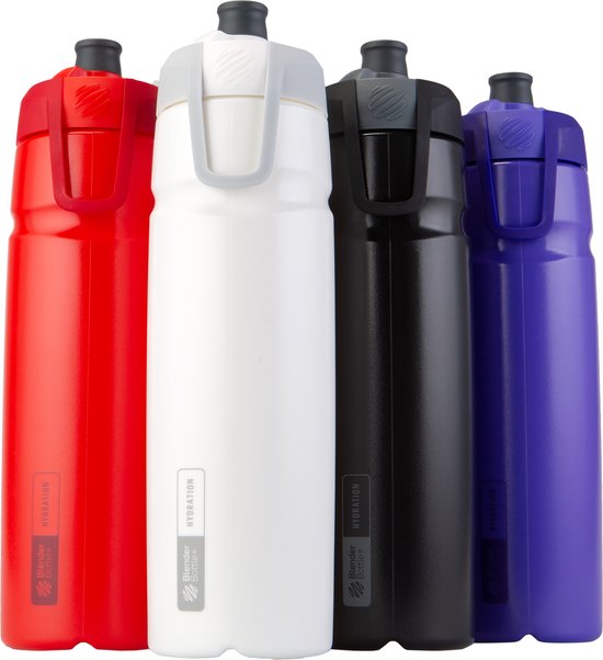 BLENDERBOTTLE - HALEX - WIT - 940ml Hydration / water Halex Sports bidon met uniek mondstuk. Drink vanuit iedere richting! Whaaaat? van BLENDERBOTTLE — afbeelding 2