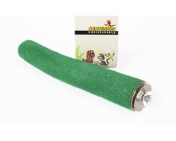zitstok papegaai 32,5 cm- standaard papegaai- puimsteen groen L met een doorsnee van 4 cm