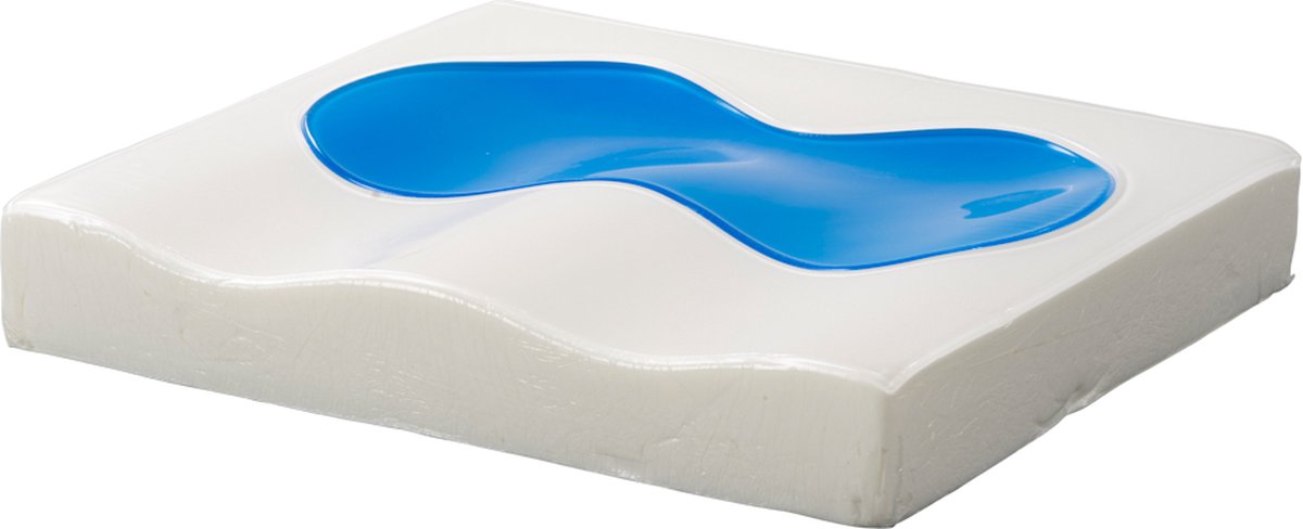 MultiMotion Gel zitkussen deluxe 7 cm dik - High density foam met gel pad - Ook als rolstoel kussen / rolstoelkussen te gebruiken