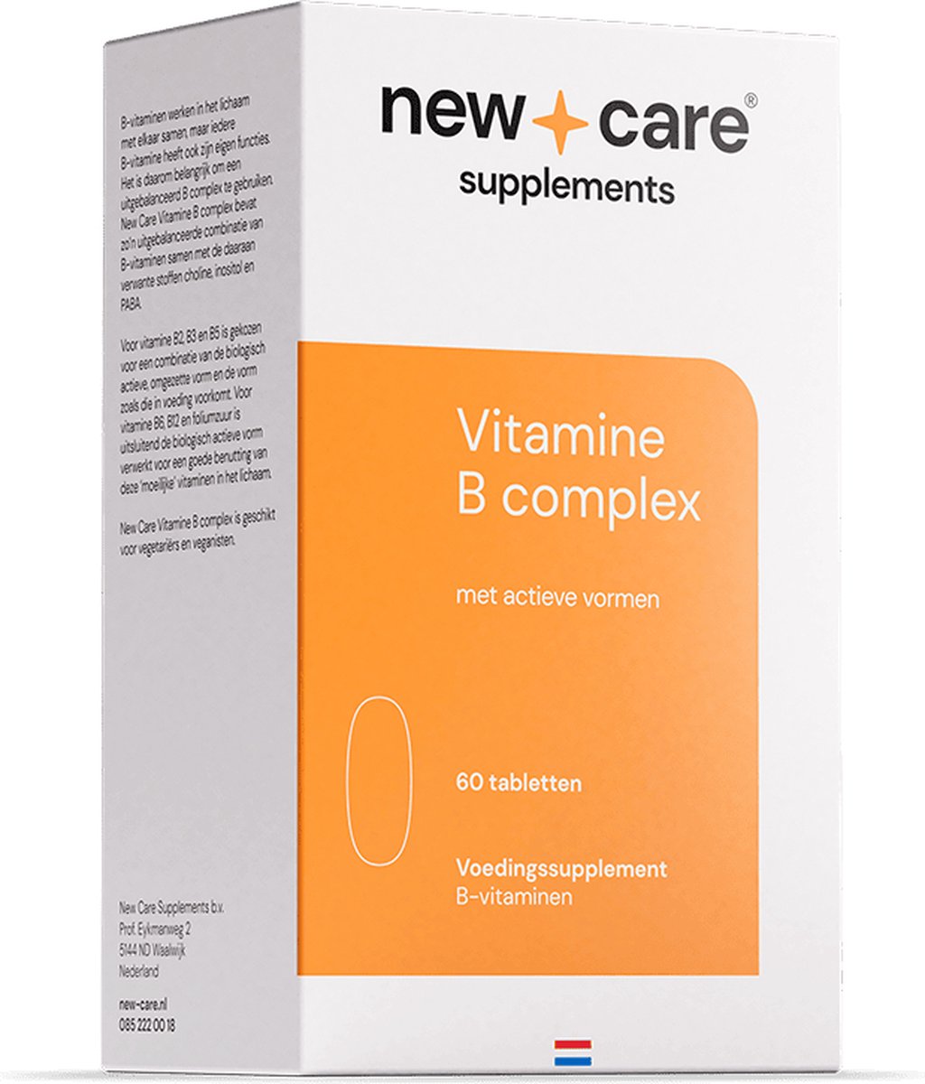 Goedkoopste New Care Vitamine B complex - 60 tabletten - vegan