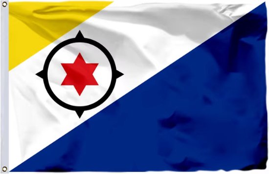 New Age Devi 90x150cm Vlag Bonaire Bonairiaanse Met Ophangringen 593348024