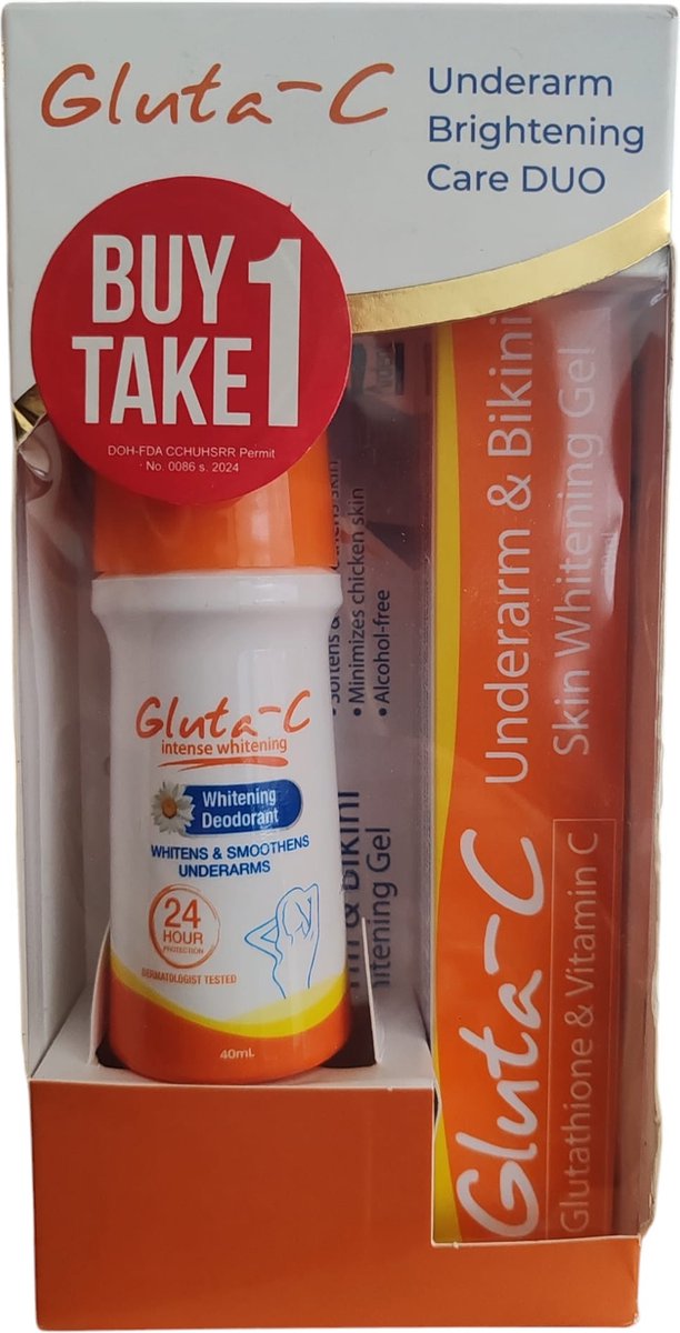 Goedkoopste Gluta-C underarm Voordeelpakket met GRATIS deodorant