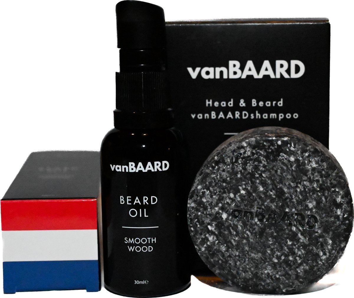 Goedkoopste vanBAARD Baardverzorginsset- Baardolie en Shampoo - Korte en Lange Baard - Baardverzorging - 60gram