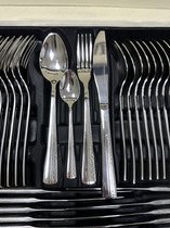 HaWare Lot de 60 couverts robustes en acier inoxydable pour 12 personnes - Design moderne et élégant pour la maison/hôtel/mariage, poli miroir et passe au lave-vaisselle HaWare Lot de 60 couverts robustes en acier inoxydable pour 12 personnes - Design moderne et élégant pour la maison/hôtel/mariage, poli miroir et passe au lave-vaisselle