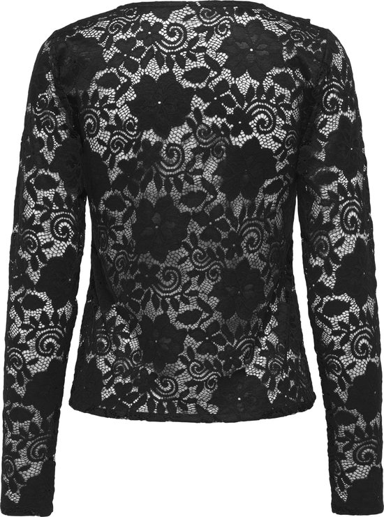 Jacqueline de Yong Cardigan Jdynoe L/s Lace Cardigan Jrs Exp 15352632 Noir Femme Taille - S