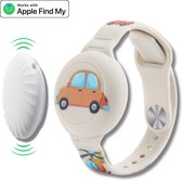 Micflip - Kind tracker - Airtag armband kind inclusief tracker - Apple Find My - Airtag polsband voor kinderen - Bluetooth tracker - Onbeperkte lokalisering - Waterdicht - Auto