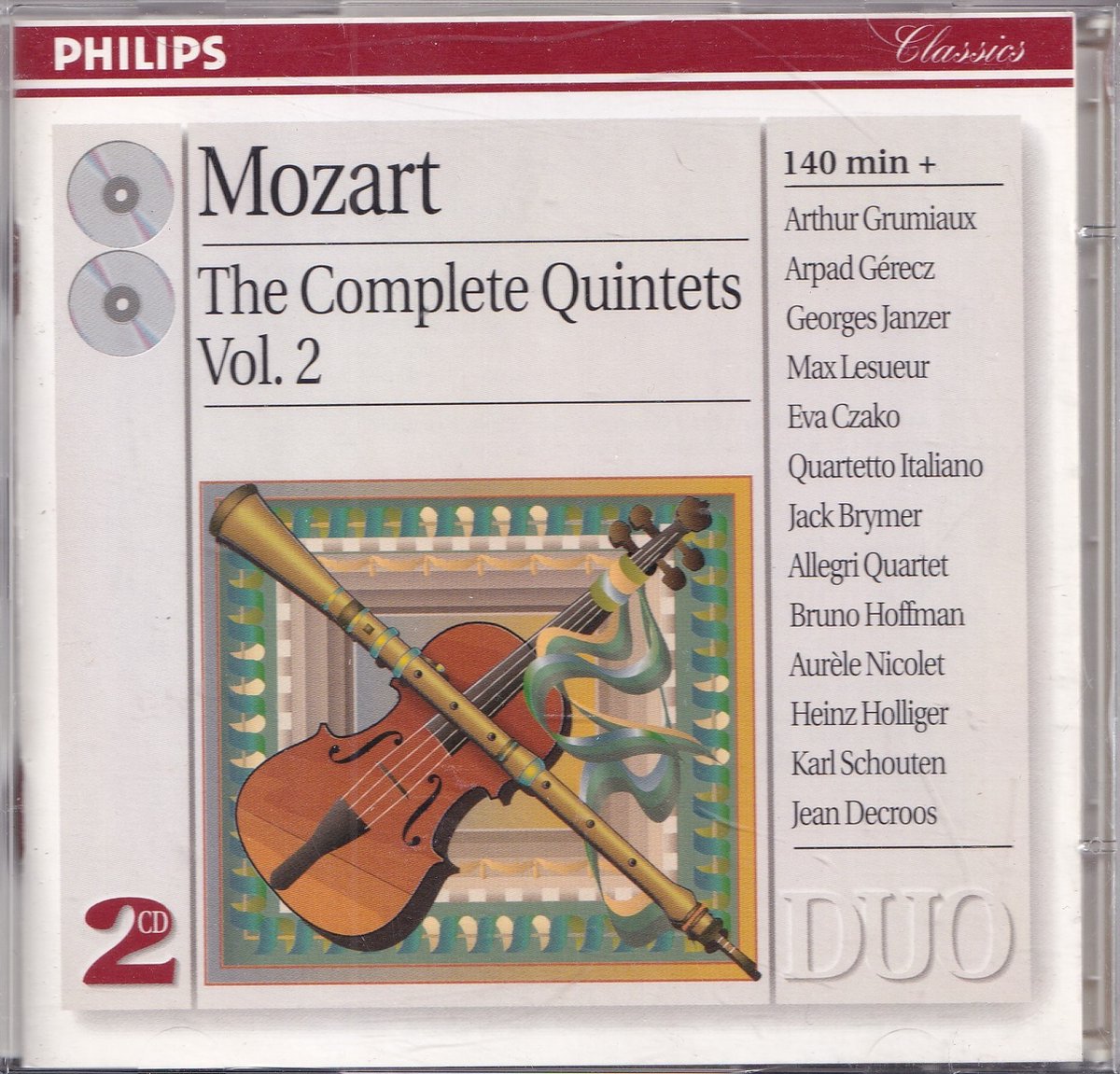 2CD The Complete Quintets Vol. 2 - Wolfgang Amadeus Mozart - Diverse artiesten