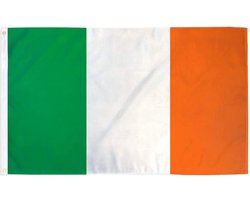 Scoby - Ierse Vlag - Irish Flag - Ierland - 90x150cm - Original Colors - Strong Quality - Inclusief Bevestigingsringen