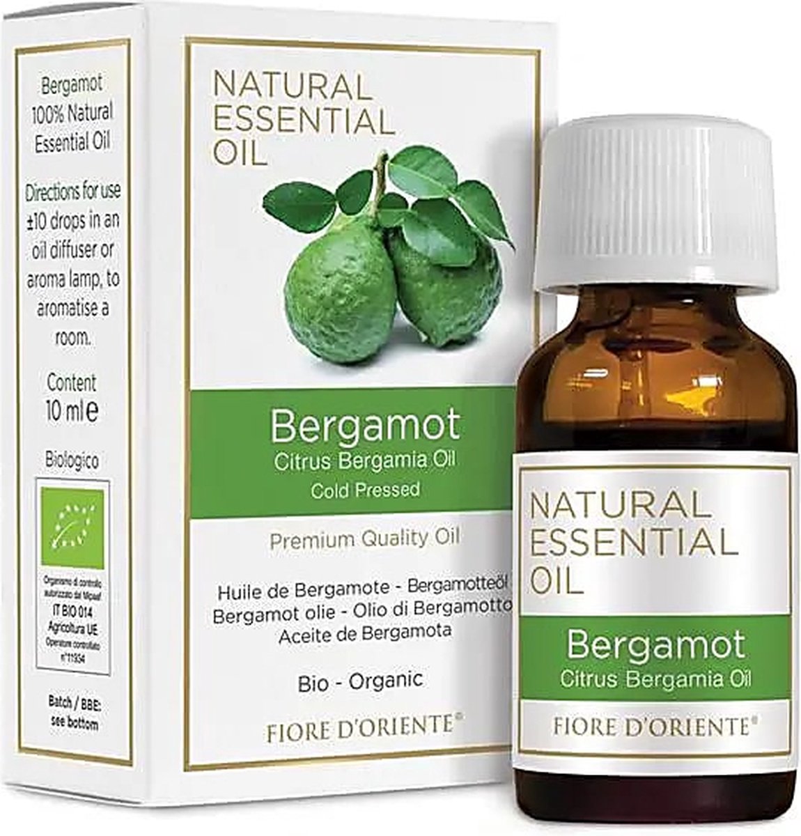 Goedkoopste Biologische zuivere etherische olie Bergamot - 10ml - Depressie - Kalmerend