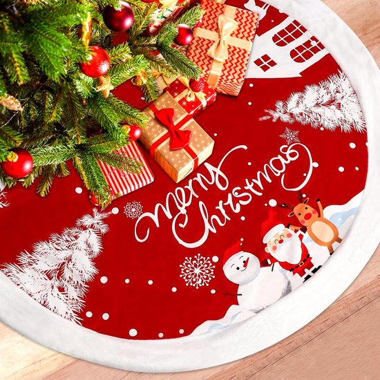 Avocado kerstboom rok 48 inch kerstboom rokken mat kerst zachte cover mat decor winter boerderij boom rok voor vakantie partij ornamenten thuis boom