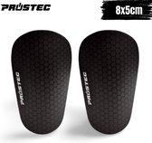 Prostec® Mini Scheenbeschermers - Maat S - Voetbal - Kleine Scheenbeschermers - Zwart - 8x5cm