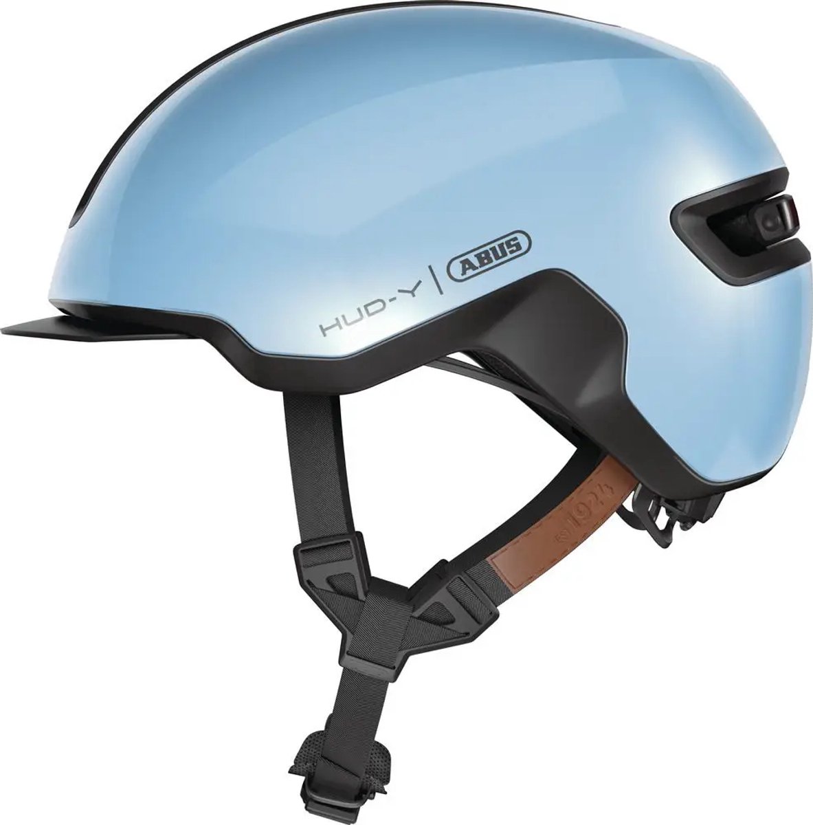 Fietshelm ABUS HUD-Y iced blue S - 51-55 cm - blauw - Geschikt voor gebruik op elektrische fietsen - stadsfietsen - 280 g