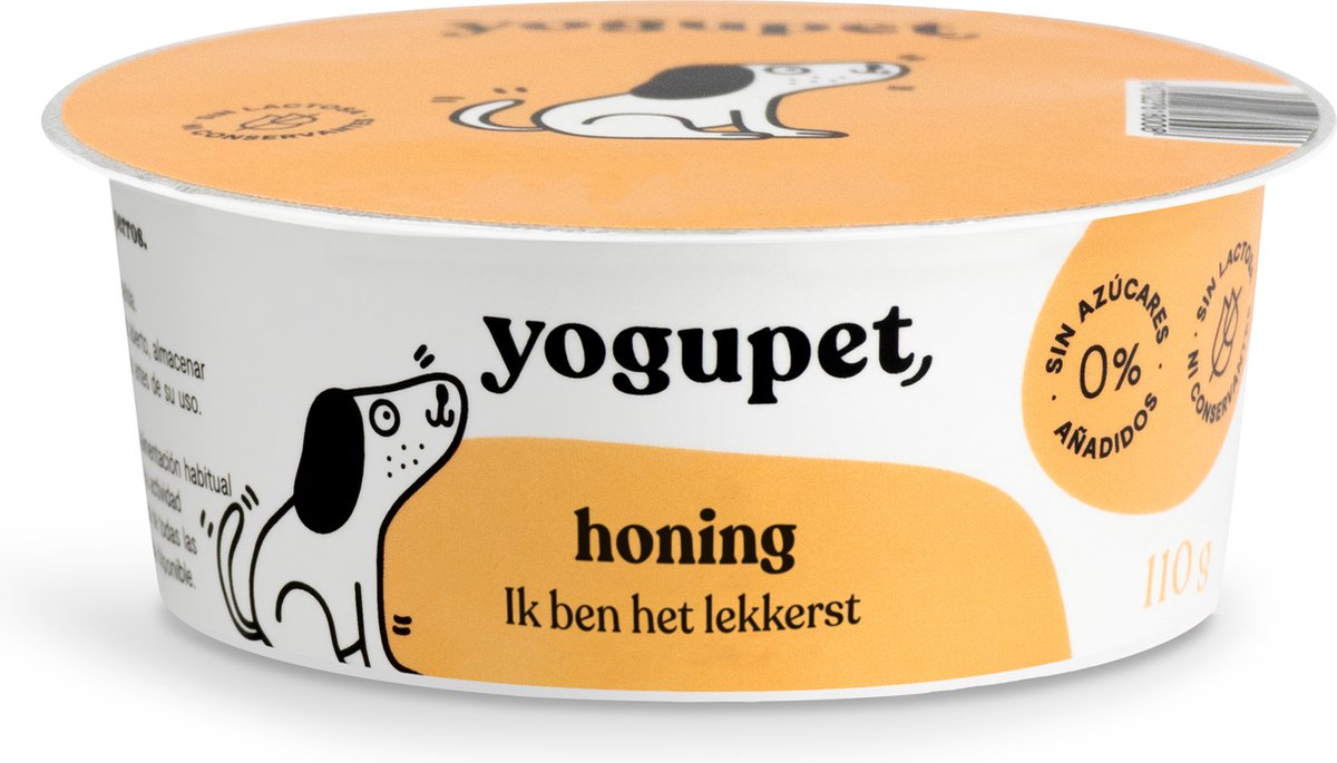 Yogupet Yogupet Dog HoneyPet - 1 x 110 gr - Natvoeding Voor Honden