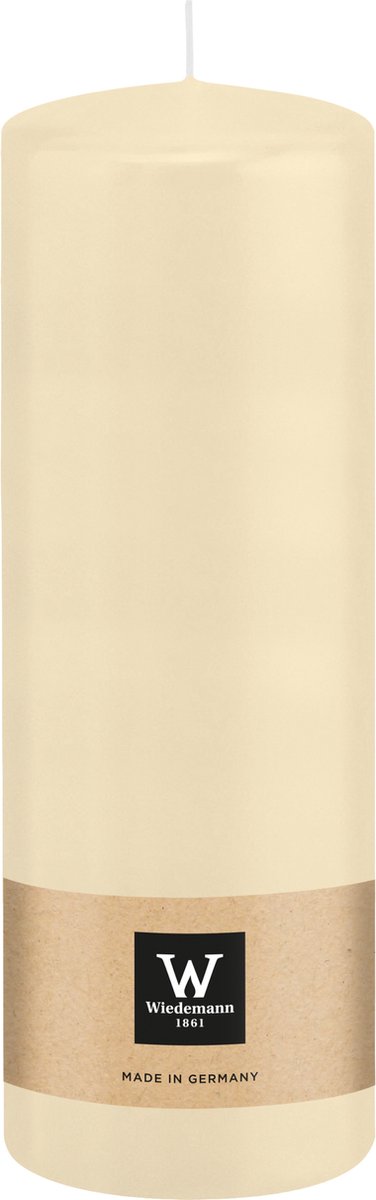 Wiedemann Cilinderkaars/stompkaars - creme wit - 20 x 7 cm - 103 branduren - zuilkaarsen