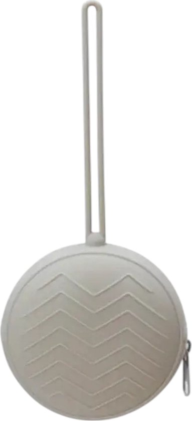 Porte-sucette en Siliconen avec fermeture éclair - Grijs clair - Boîte à sucettes - Porte-sucettes