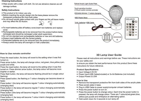 VERSIERING I 3D ILLUSIE LAMPJE BEER I NACHTLAMPJE I 3D LAMP ILLUSION WITH 7 COLORS CHANGE SMART TOUCH SWITCH van Magic 3D Lamp — afbeelding 2