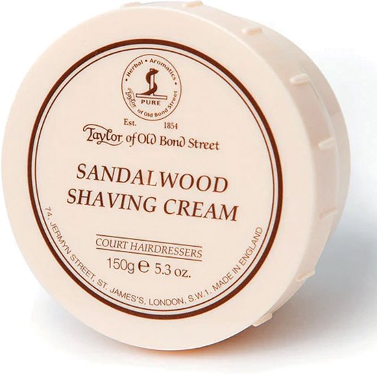 Taylor of Old Bond Street Scheercreme Sandelhout 150 gr.