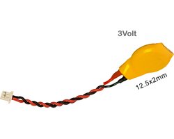 ML1220 Oplaadbare Batterij (13mm) met witte connector - voor Laptop Bios Backup